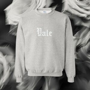 Yale Embroidered Custom College Crewneck